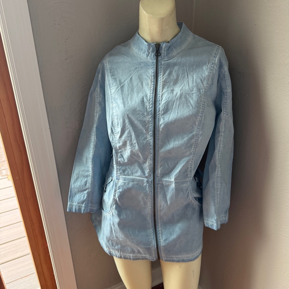 Chicos cotton blouse baby blue size 2 (12)